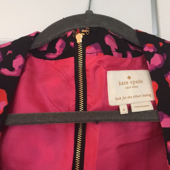 Kate Spade pink/black leopard dress - Picture 2 of 3